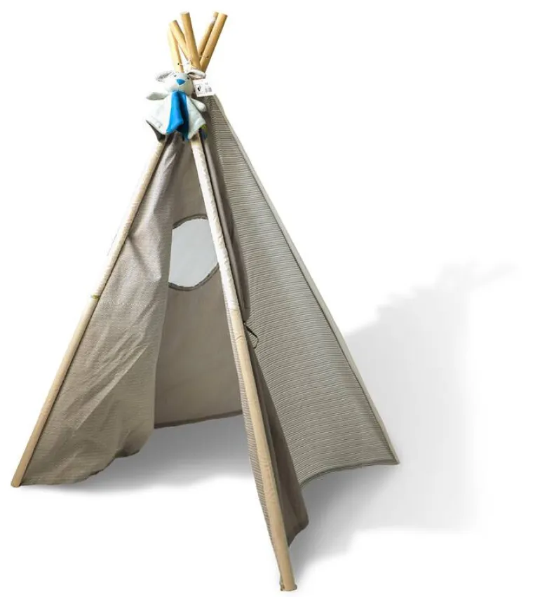 Tipi tent met deken en kussen