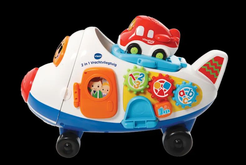 Toet toet auto 2 in 1 vrachtvliegtuig