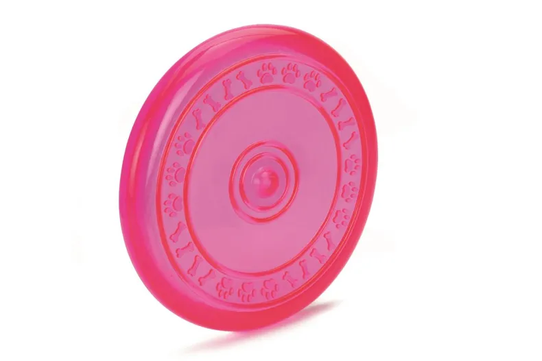 Tpr frisbee roze 23 cm
