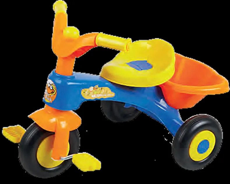 Trike geel met laadbakje