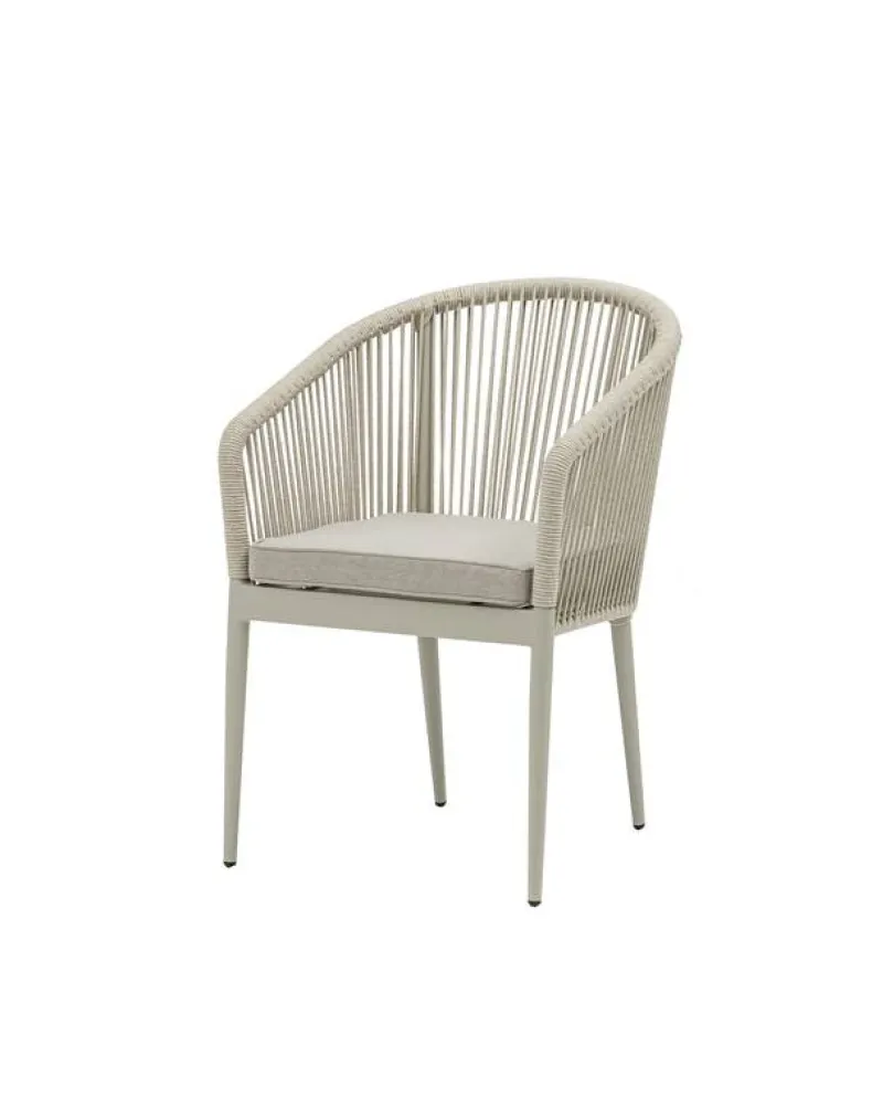 Tuinstoel Rope Jitske - Aluminium - Beige