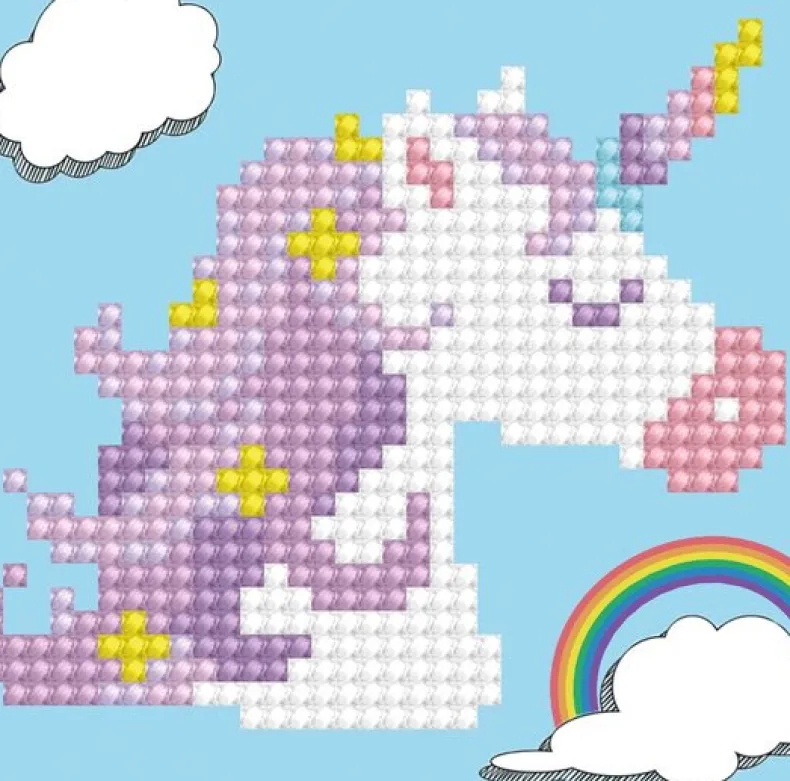 Unicorn In Frame Diamond Dotz