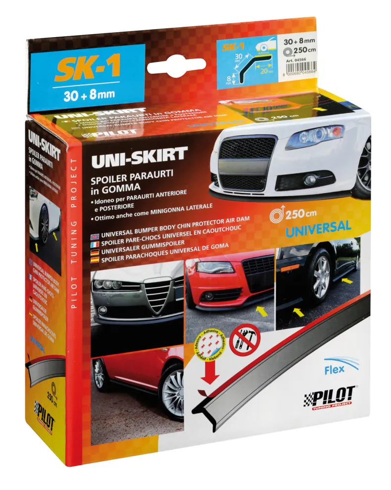 Universele Rubberen Bumper Spoiler 30+8mm