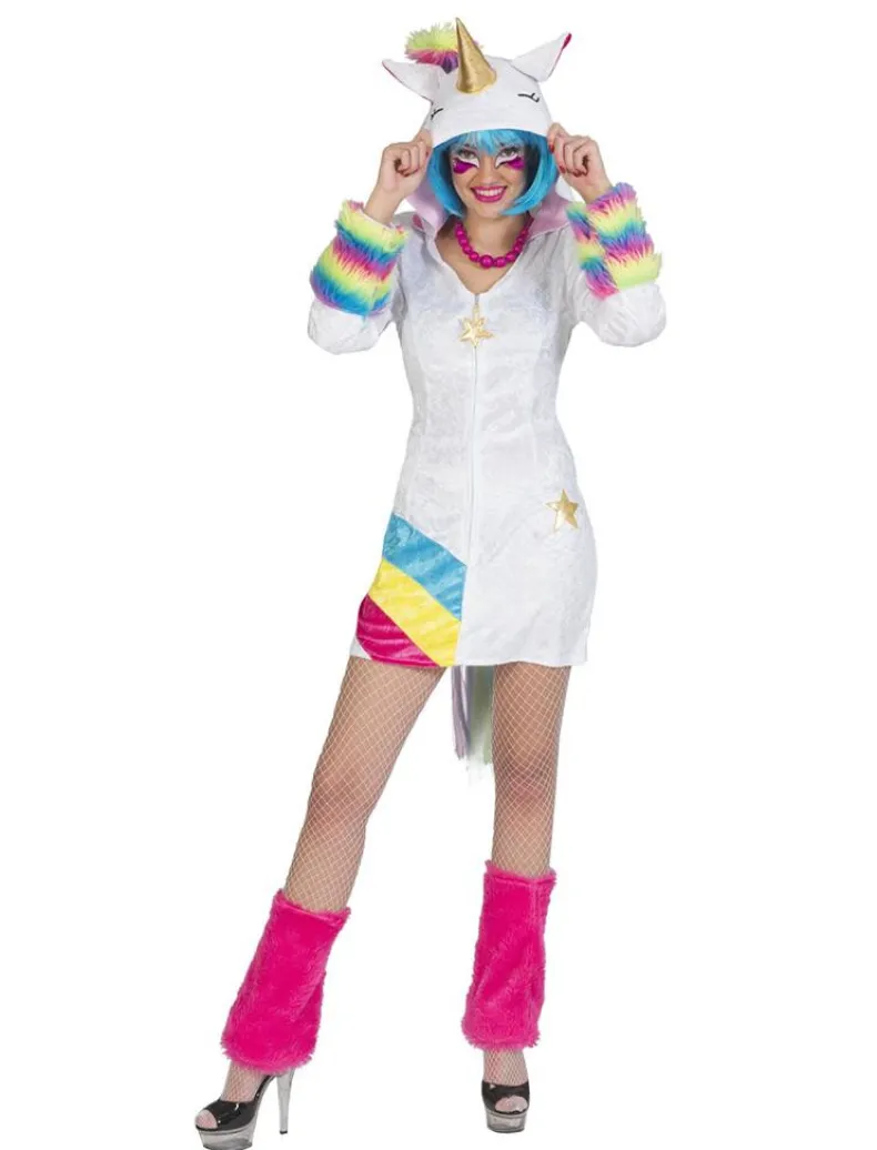 Kostuum Eenhoorn Jurk Rainbow - Maat 40/42