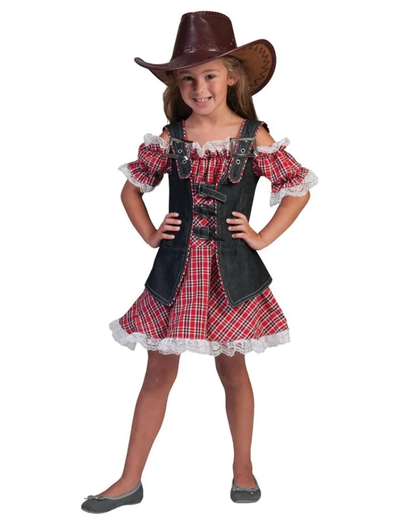 Kinderkostuum Jurk Cowgirl Daisy - Maat 116