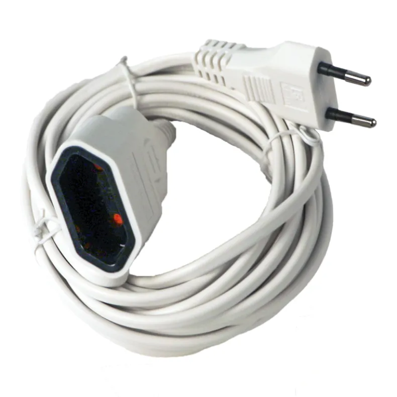 Verlengkabel 5 m wit 2 x 0,75 mm