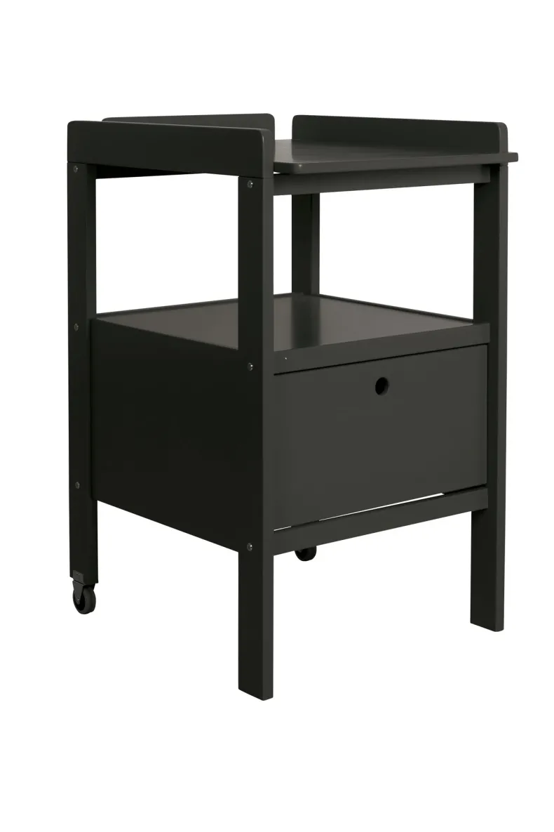Verzorgingstafel Cindy zwart met lade