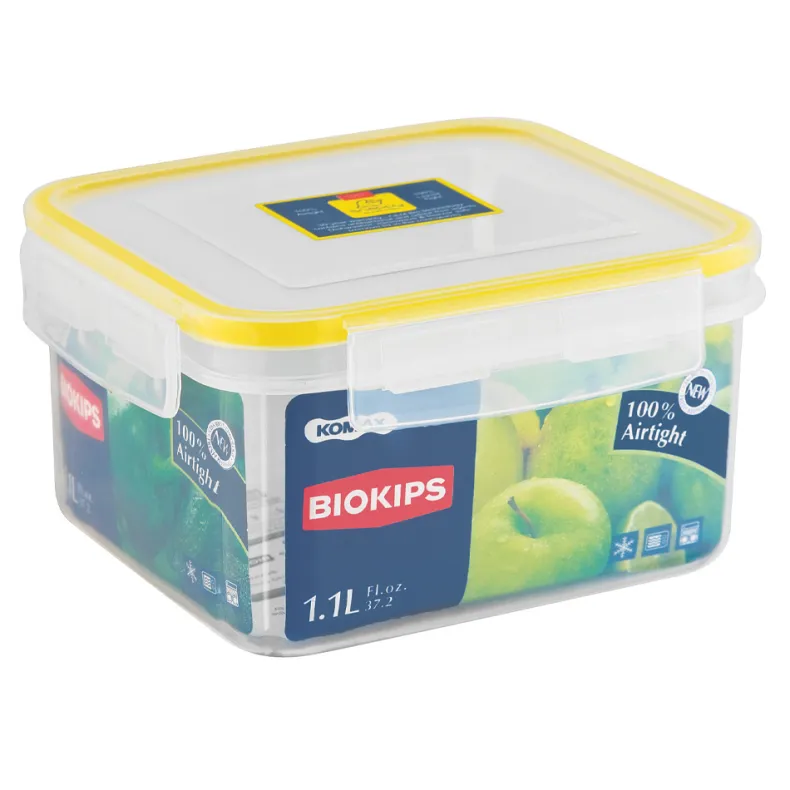 Vierkante voorraaddoos Biokips 1,1 l