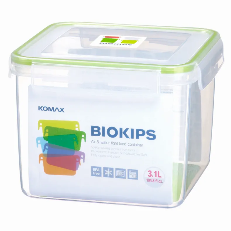 Vierkante voorraaddoos Biokips 3,1 l