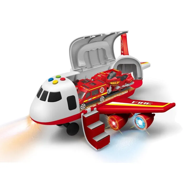 Vliegtuig brandweer met licht en geluid