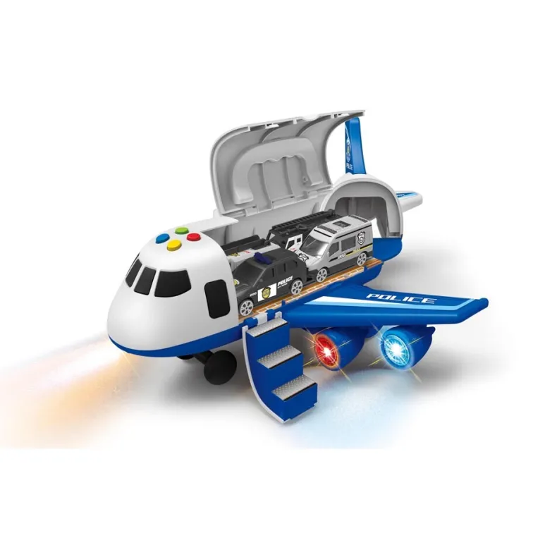 Vliegtuig politie met licht en geluid