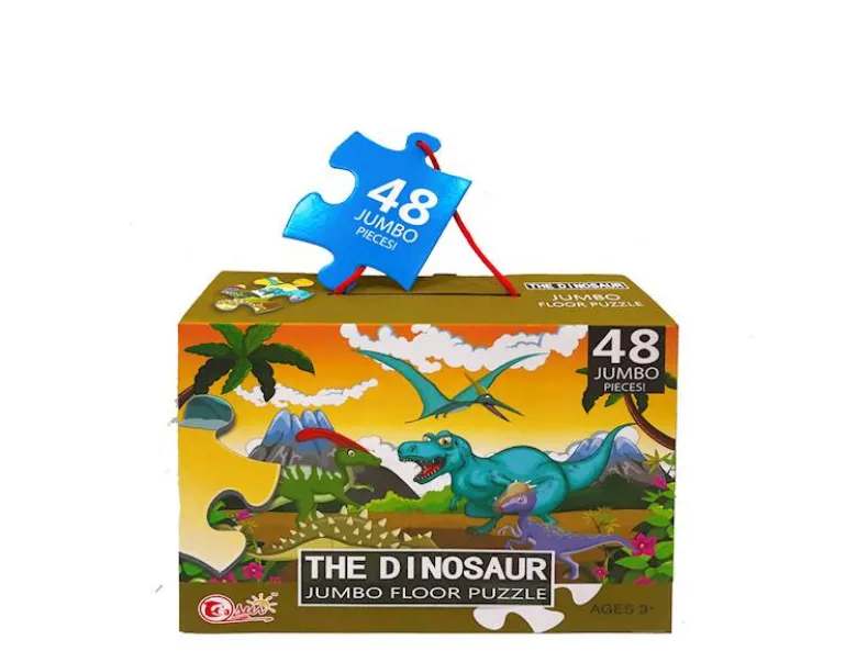 Vloerpuzzel dino's 48 stuks