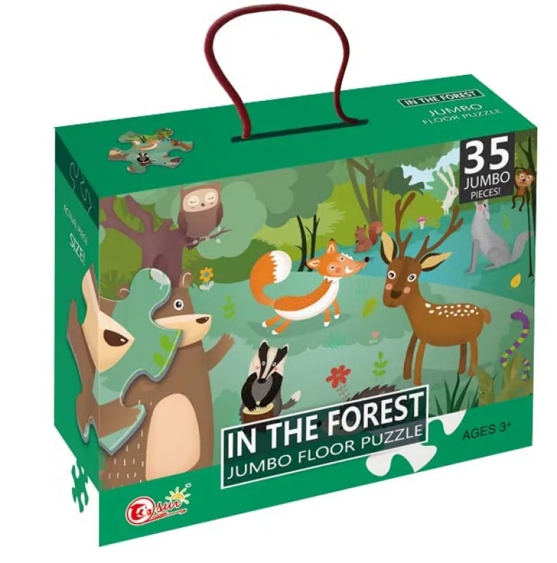 Vloerpuzzel in het bos 35 stuks