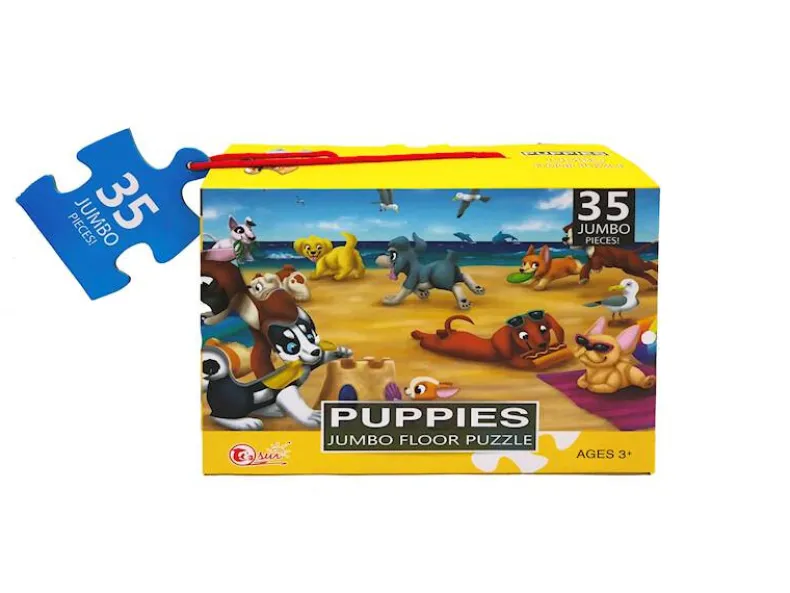 Vloerpuzzel puppy's 35 stuks