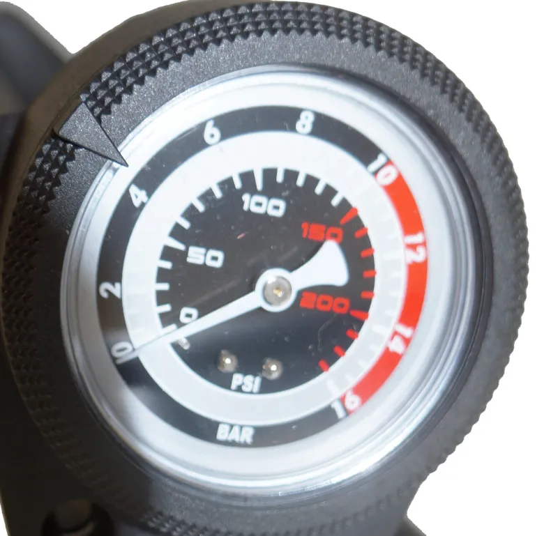 Voetpomp Alu Pro met manometer