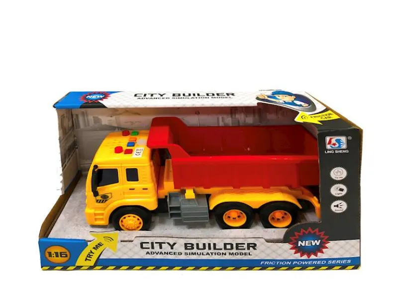 Vrachtwagen kipper met geluid