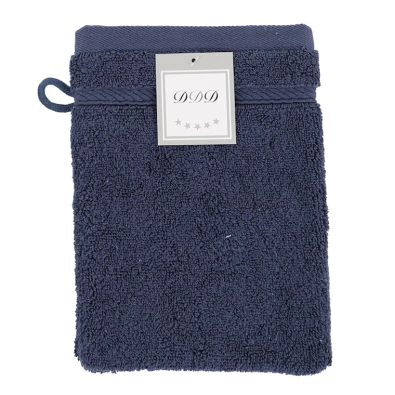 Washandje dark blue 16x21 cm