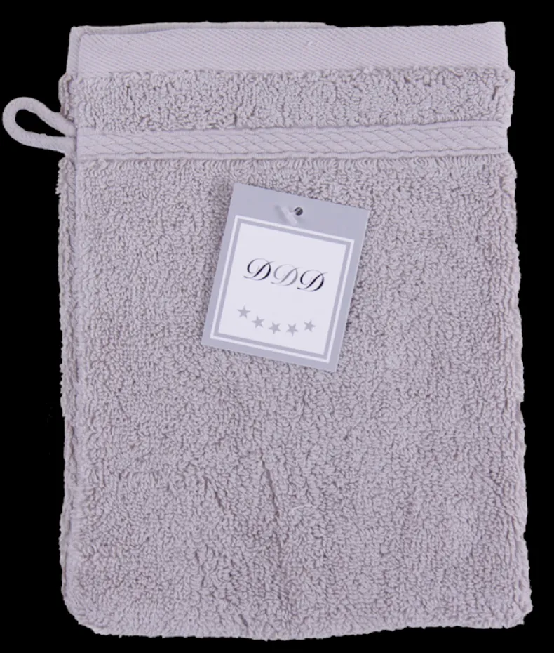 Washandje light grey 16x21 cm