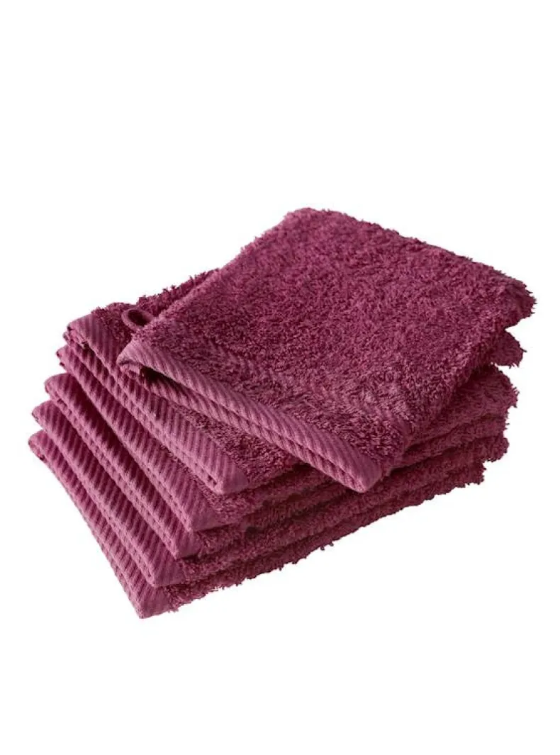 Washandjes magenta purple 2 stuks