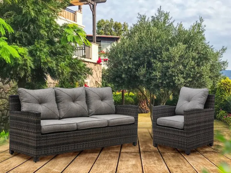 Wicker 3-zit Stockholm