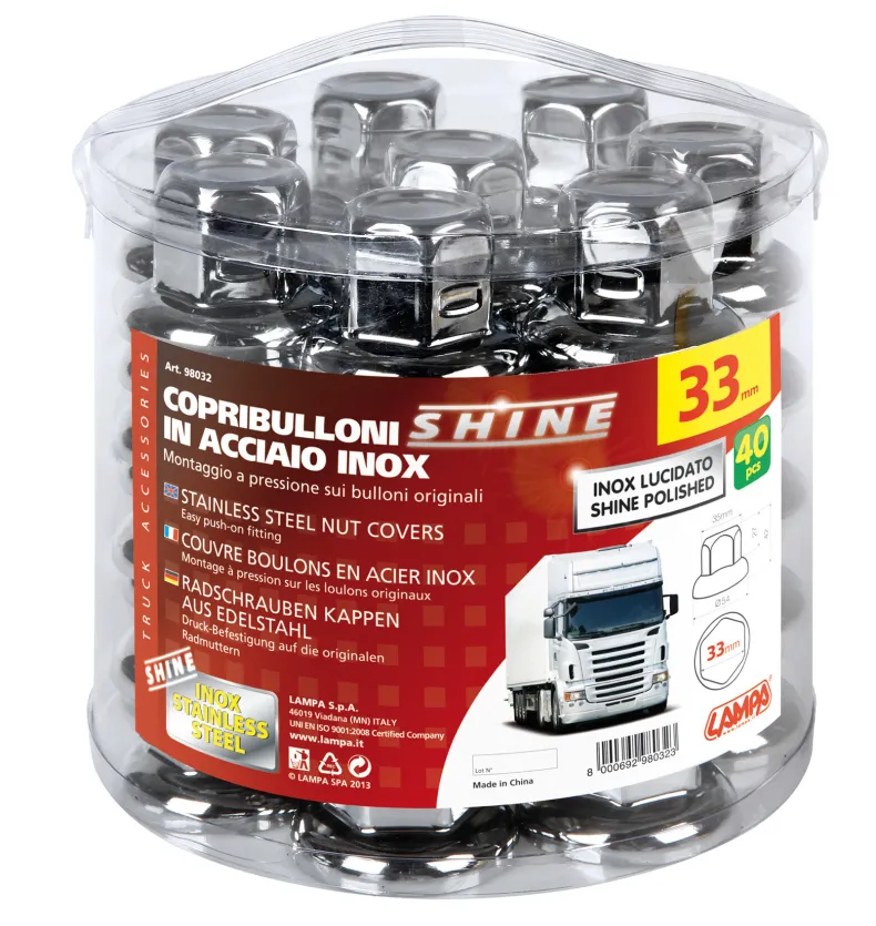 Wielmoerdoppen RVS x40 33mm