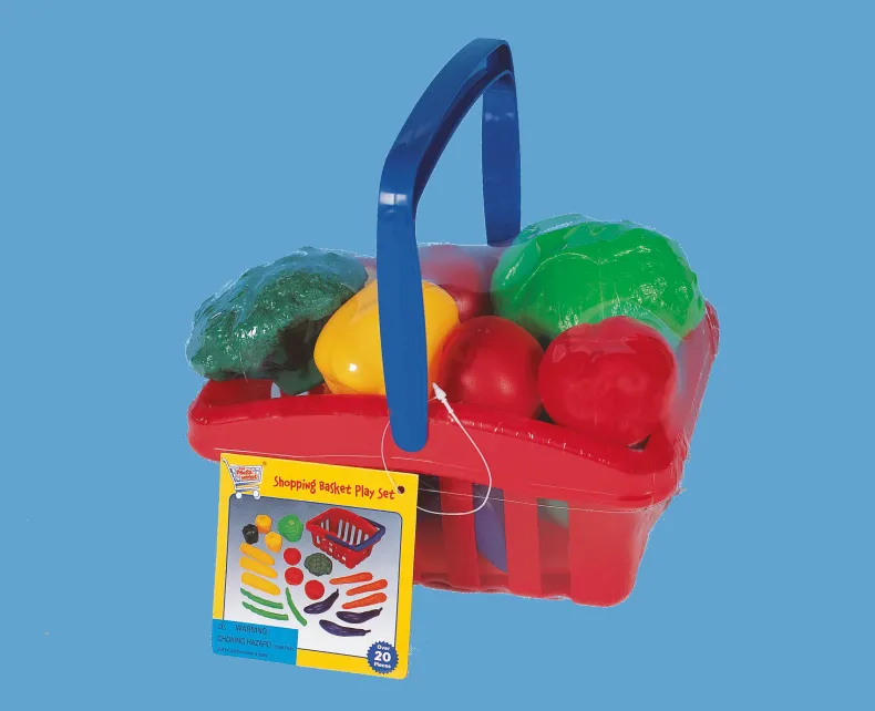 Winkelmandje en groentjes