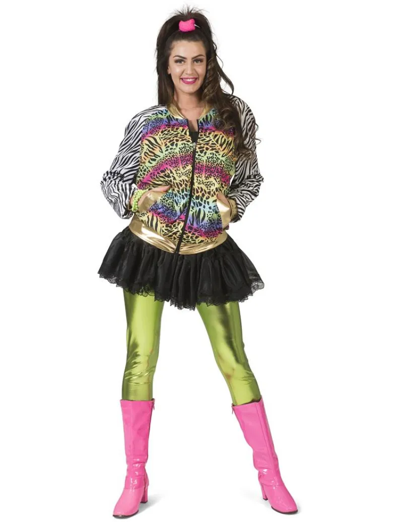 Foute Jas met Dieren Print Dames - Maat 36/38