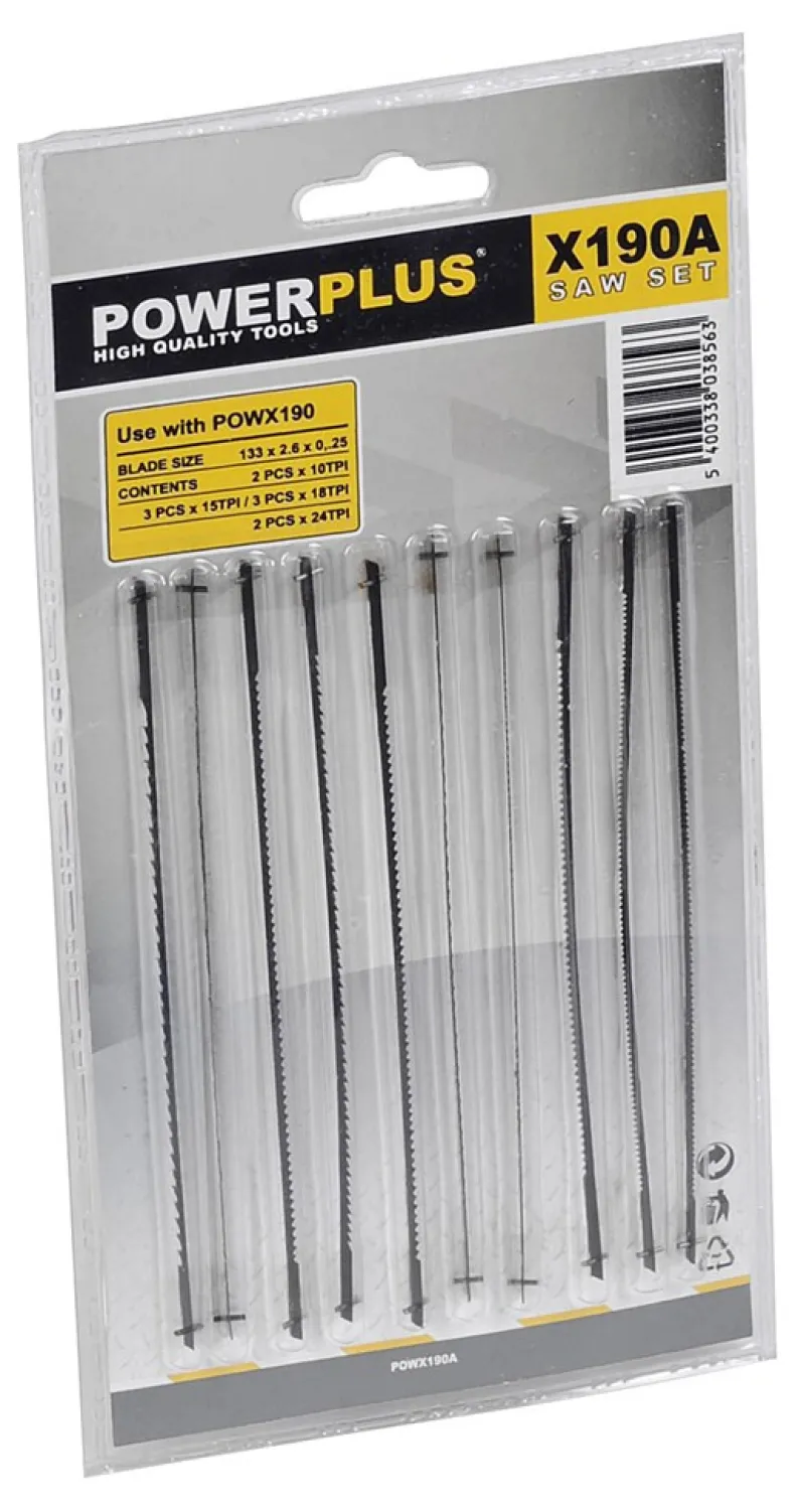 Zaagbladen 10 stuks  POWX190