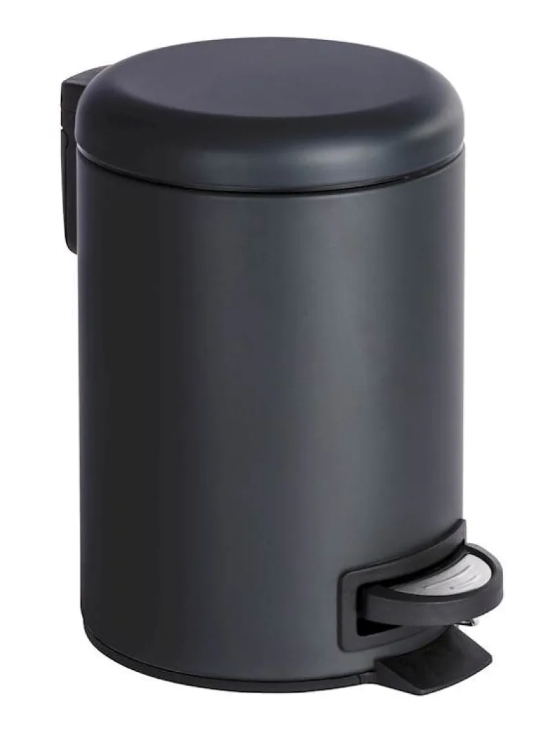 Afvalemmer Leman zwart 3 l