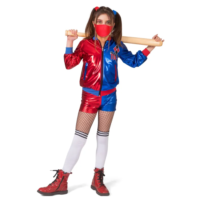 Kinderkostuum Harley Quinn Meisje - Maat 164